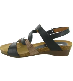 sandales et nu pieds - Casual - femme - Cuir - Noir - Xapatan