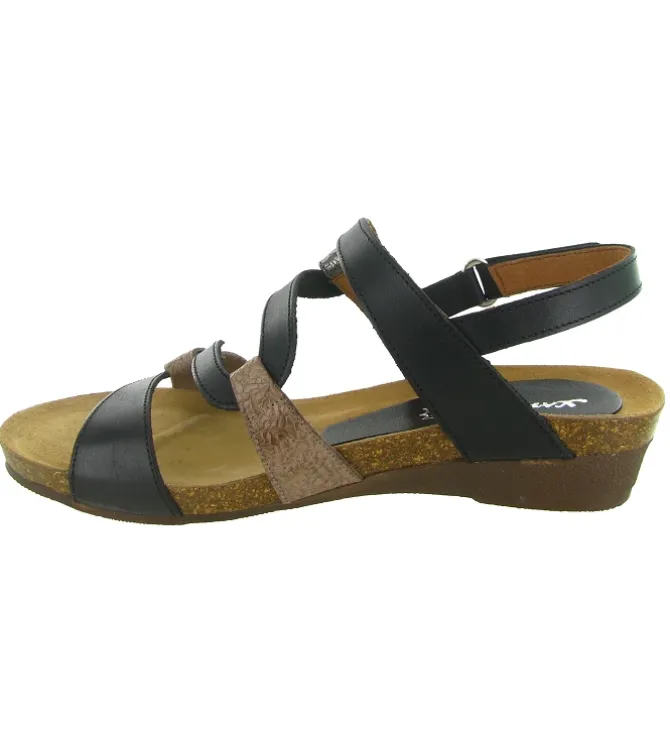 sandales et nu pieds - Casual - femme - Cuir - Noir - Xapatan