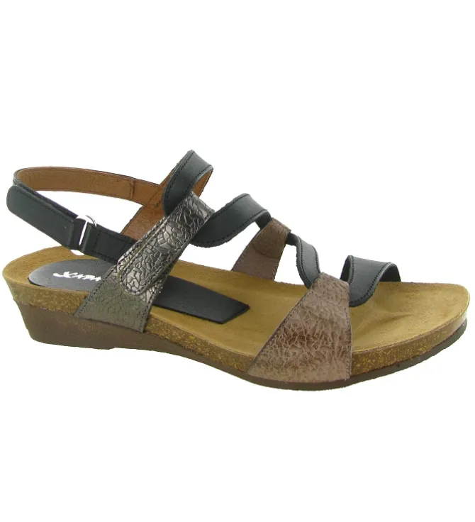 sandales et nu pieds - Casual - femme - Cuir - Noir - Xapatan