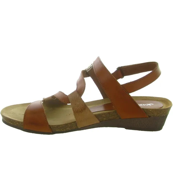 sandales et nu pieds - Casual - femme - Cuir - Marron - Xapatan