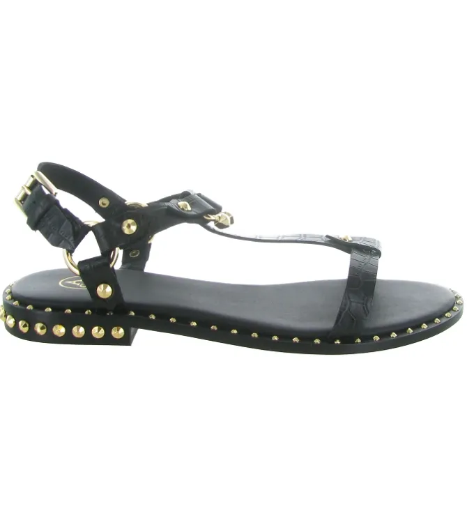 sandales et nu pieds - Casual - femme - Cuir - Noir - Ash italia