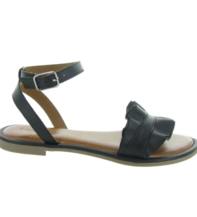 sandales et nu pieds - Casual - femme - Cuir - Noir - Inuovo