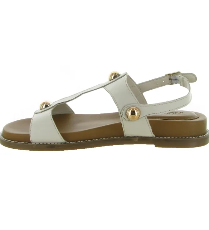sandales et nu pieds - Casual - femme - Cuir - Gris - Inuovo