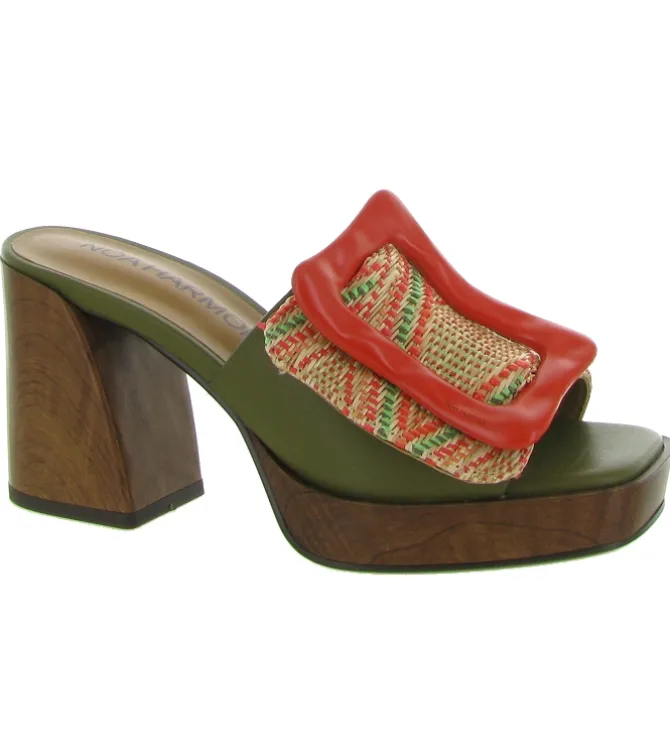 sandales et nu pieds - Casual - femme - Synthétique - Orange - Noa harmon