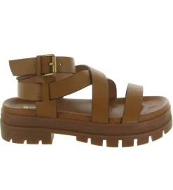 sandales et nu pieds - Casual - femme - Cuir - Marron - Bibi lou