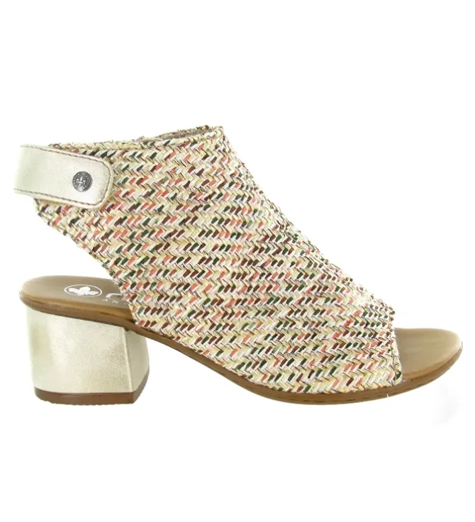 sandales et nu pieds - Casual - femme - Synthétique - Beige - Rieker