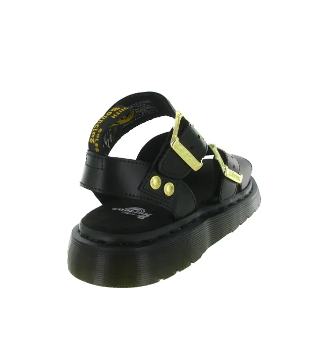 sandales et nu pieds - Casual - femme - Cuir - Noir - Doc martens