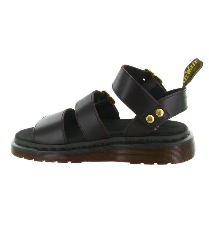 sandales et nu pieds - Casual - femme - Cuir - Marron - Doc martens