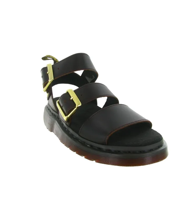 sandales et nu pieds - Casual - femme - Cuir - Marron - Doc martens