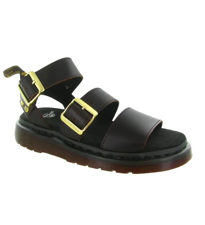 sandales et nu pieds - Casual - femme - Cuir - Marron - Doc martens