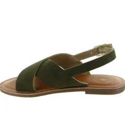 sandales et nu pieds - Casual - femme - Nubuck - Vert - Atelier tropezien