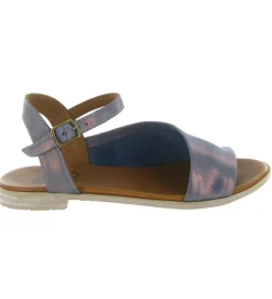 sandales et nu pieds - Casual - femme - Cuir laminé - Bleu Marine - Bueno