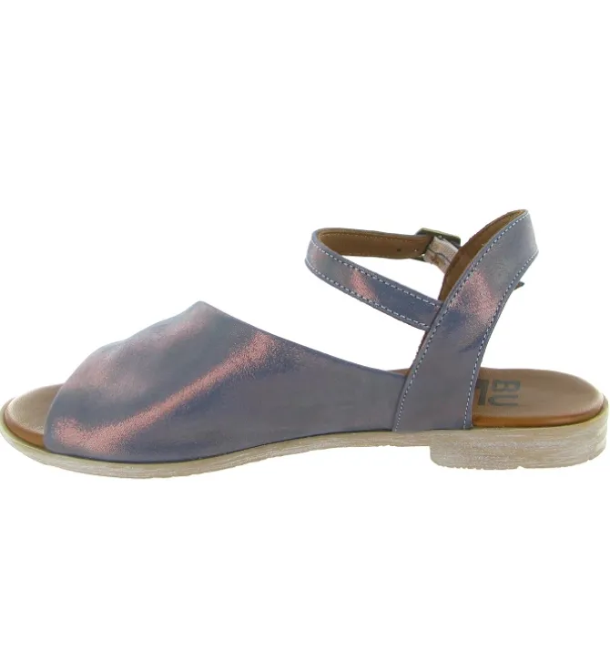 sandales et nu pieds - Casual - femme - Cuir laminé - Bleu Marine - Bueno