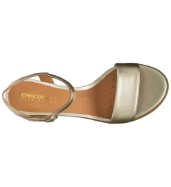 sandales et nu pieds - Confort - femme - Nubuck - Or - Geox