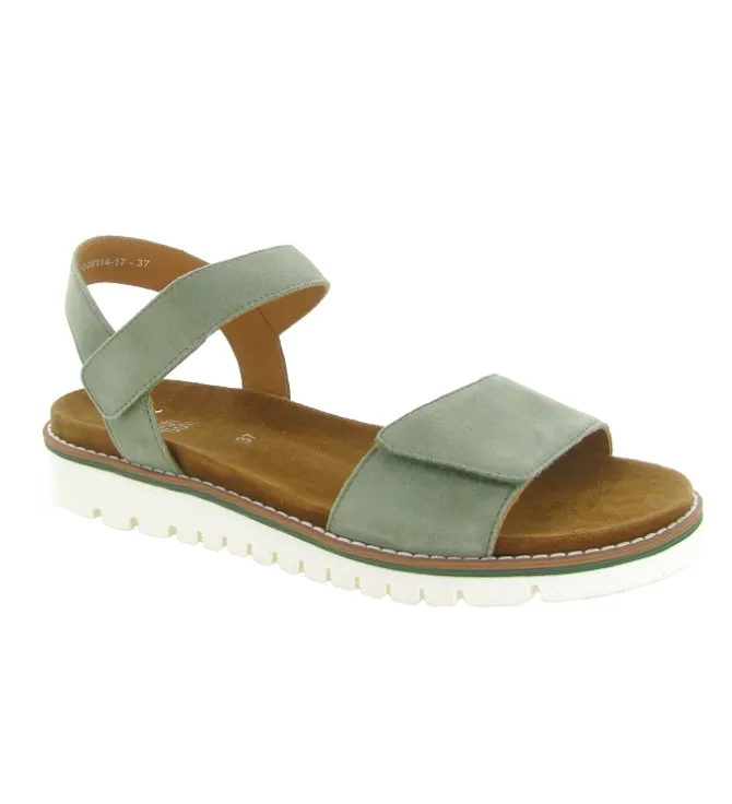 sandales et nu pieds - Confort - femme - Cuir - Kaki - Ara