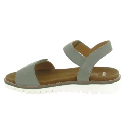 sandales et nu pieds - Confort - femme - Cuir - Kaki - Ara