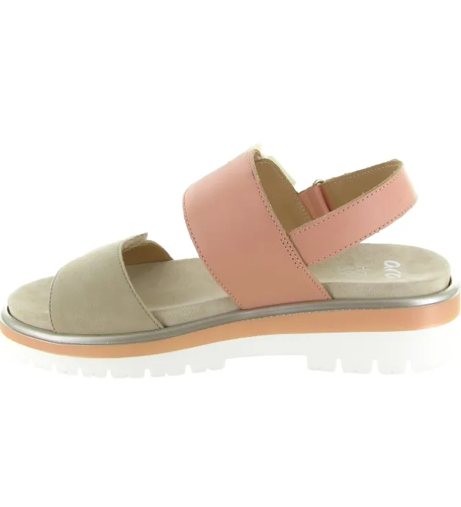 sandales et nu pieds - Confort - femme - Cuir - Marron - Ara
