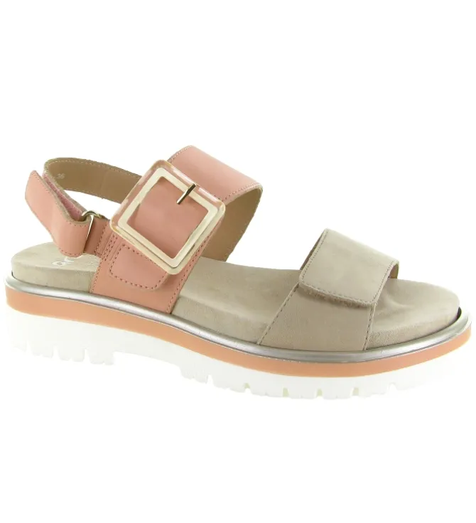 sandales et nu pieds - Confort - femme - Cuir - Marron - Ara