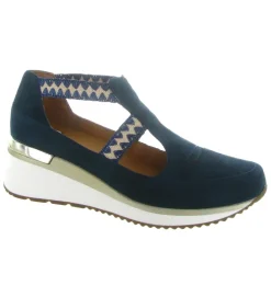 sandales et nu pieds - Confort - femme - Nubuck - Bleu Marine - Mamzelle