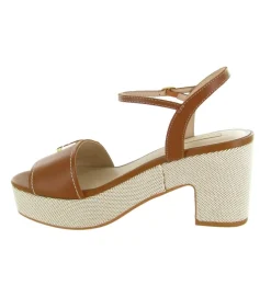 sandales et nu pieds - Confort - femme - Cuir - Marron - Liu jo