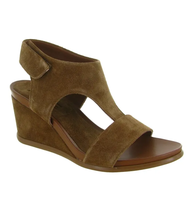 sandales et nu pieds - Confort - femme - Nubuck - Taupe - Alpe