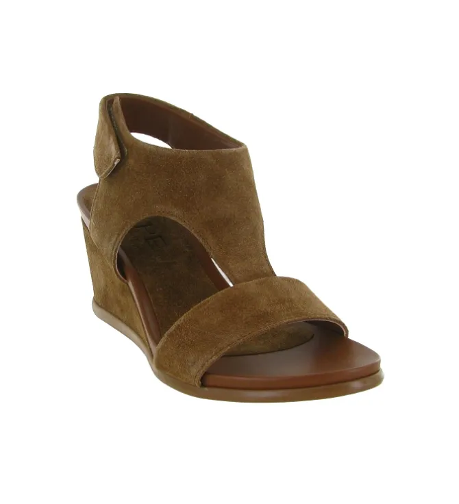 sandales et nu pieds - Confort - femme - Nubuck - Taupe - Alpe