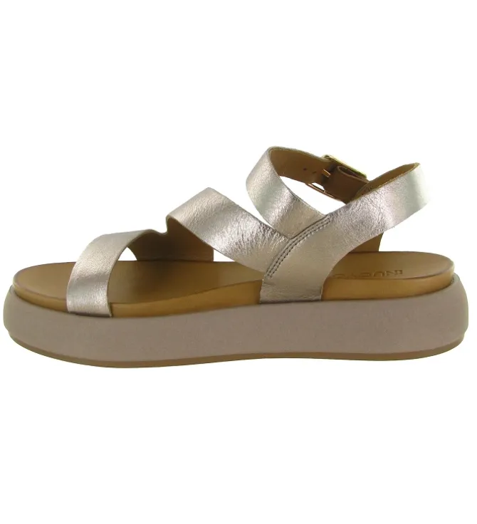 sandales et nu pieds - Confort - femme - Cuir - Rose - Inuovo