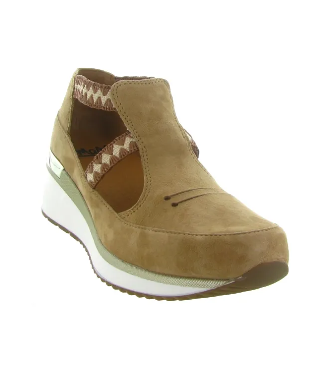 sandales et nu pieds - Confort - femme - Nubuck - Beige - Mamzelle