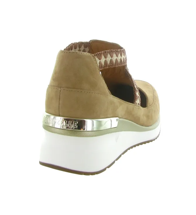 sandales et nu pieds - Confort - femme - Nubuck - Beige - Mamzelle