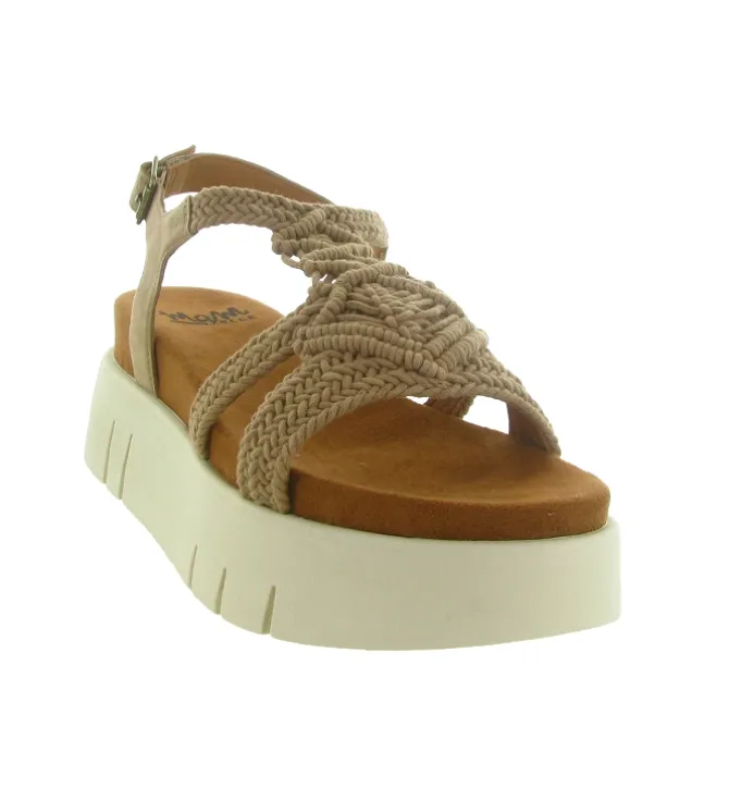 sandales et nu pieds - Confort - femme - Nubuck - Beige - Mamzelle