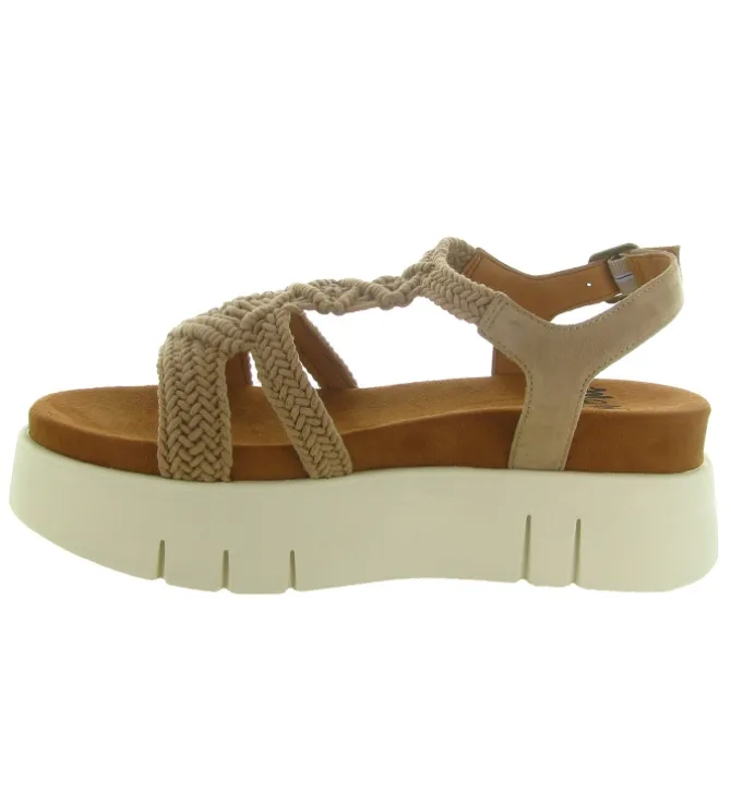 sandales et nu pieds - Confort - femme - Nubuck - Beige - Mamzelle