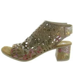 sandales et nu pieds - Confort - femme - Synthétique - Or - Rieker