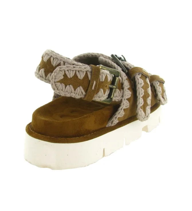 sandales et nu pieds - Confort - femme - Synthétique - Beige - Rieker
