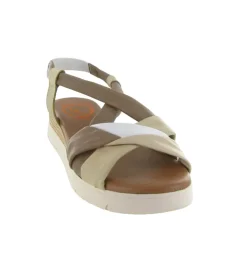 sandales et nu pieds - Confort - femme - Cuir - Gris - Lola canales