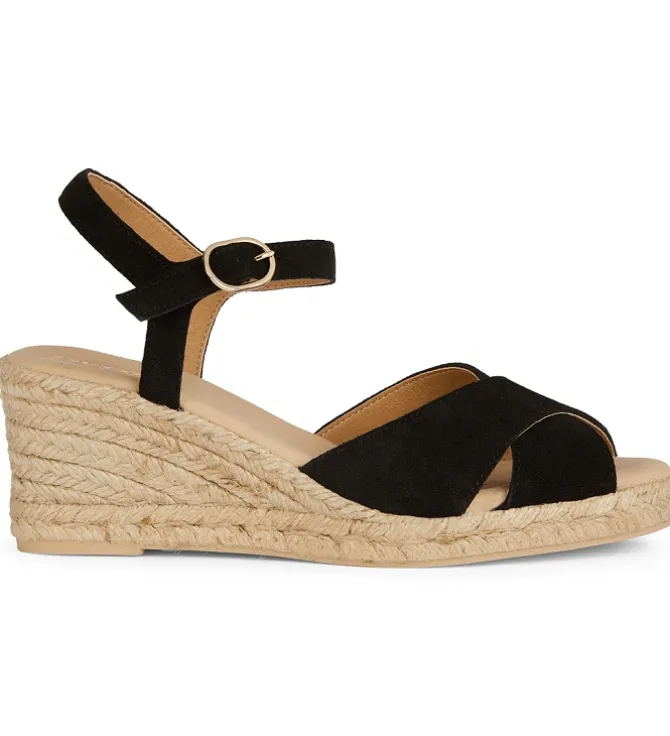 sandales et nu pieds - Confort - femme - Synthétique - Noir - Geox