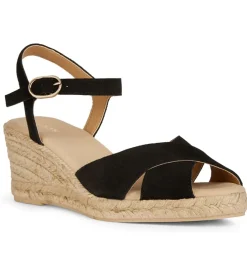 sandales et nu pieds - Confort - femme - Synthétique - Noir - Geox