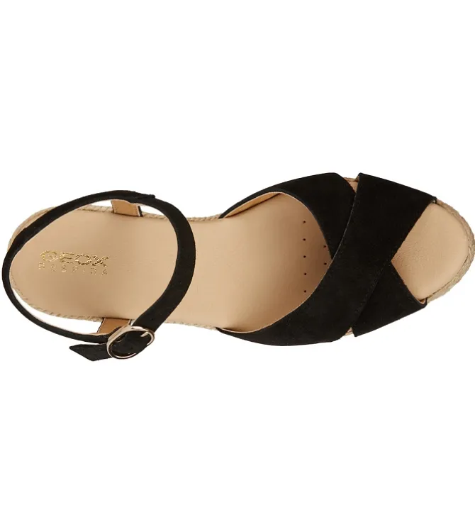 sandales et nu pieds - Confort - femme - Synthétique - Noir - Geox
