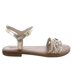 sandales et nu pieds - Confort - femme - Cuir - Or - Geox