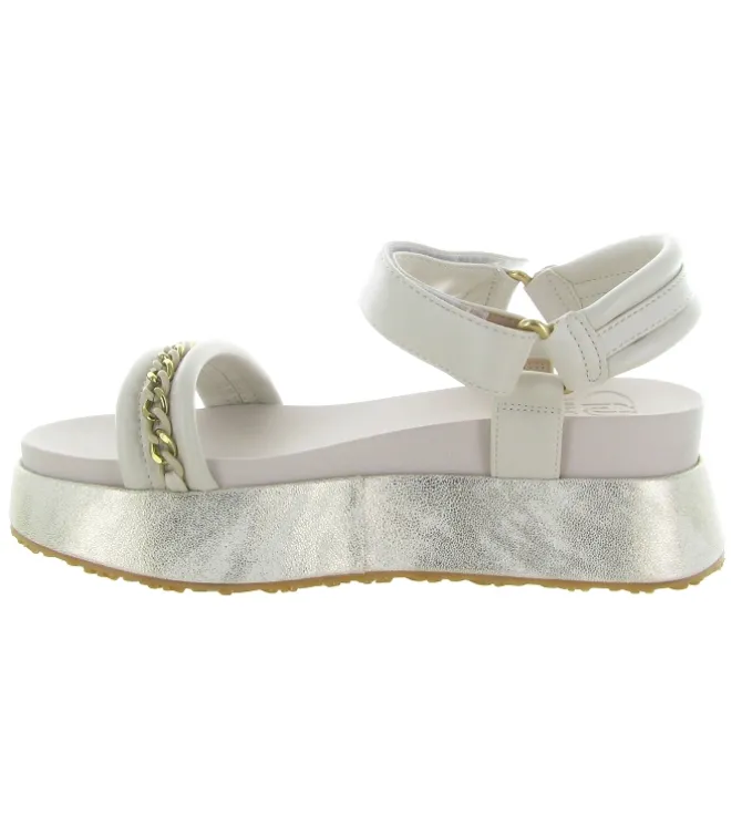 sandales et nu pieds - Confort - femme - Cuir - Blanc - Liu jo