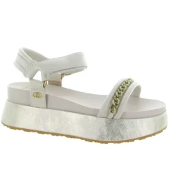 sandales et nu pieds - Confort - femme - Cuir - Blanc - Liu jo