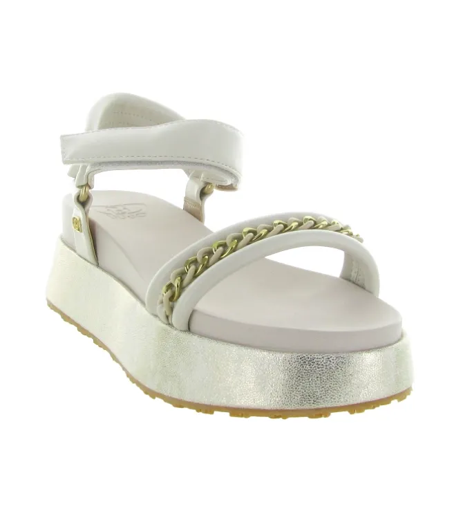 sandales et nu pieds - Confort - femme - Cuir - Blanc - Liu jo