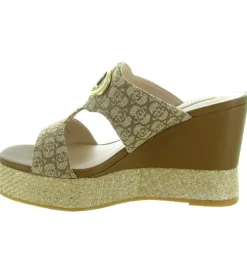sandales et nu pieds - Confort - femme - Toile - Beige - Liu jo