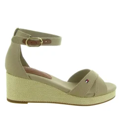 sandales et nu pieds - Confort - femme - Synthétique - Beige - Tommy hilfiger
