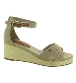 sandales et nu pieds - Confort - femme - Synthétique - Beige - Tommy hilfiger