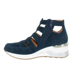 sandales et nu pieds - Confort - femme - Cuir - Bleu - Mamzelle
