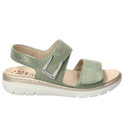 sandales et nu pieds - Confort - femme - Cuir - Vert - Mephisto