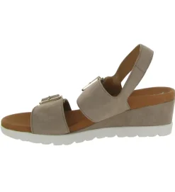sandales et nu pieds - Confort - femme - Nubuck - Gris - Mephisto