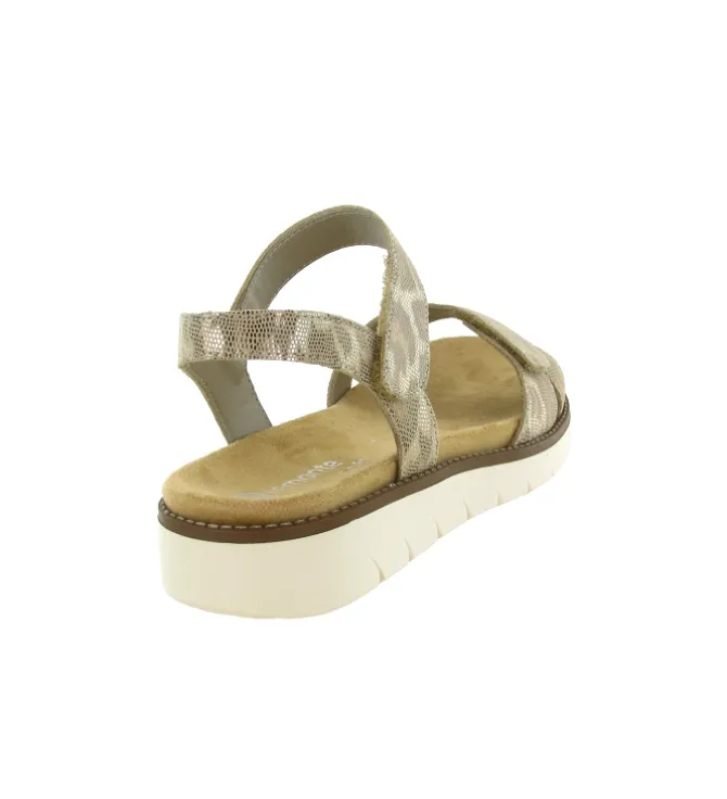 sandales et nu pieds - Confort - femme - Cuir - Python - Remonte