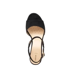 sandales et nu pieds - Confort - femme - Nubuck - Noir - Geox