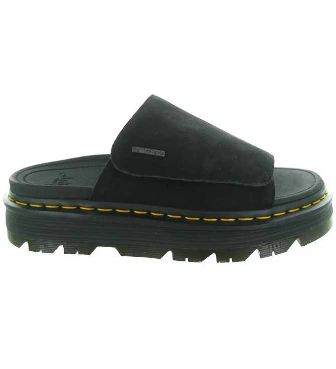 sandales et nu pieds - Confort - femme - Nubuck - Noir - Doc martens